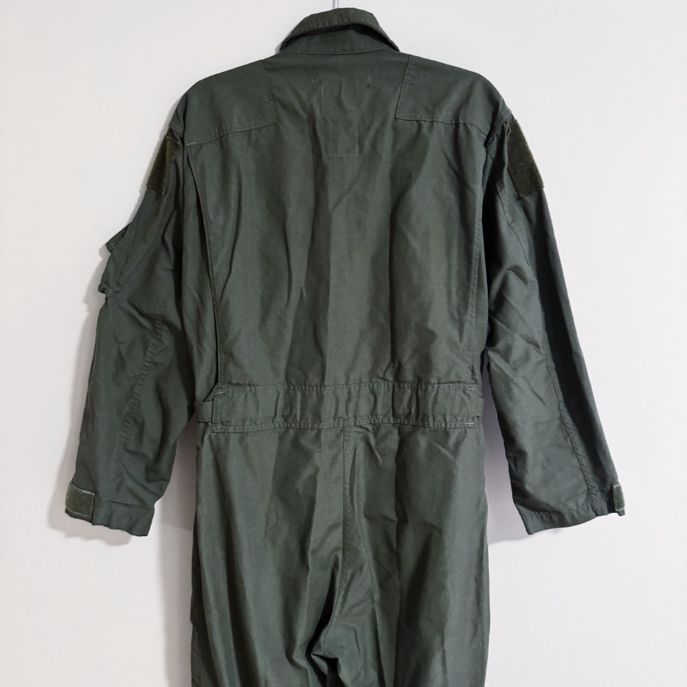 Dark Green Military Coveralls - Picture 4 of 9